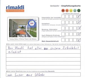 Kundenbewertung Wohnungsverkauf München Gerberau Allach
