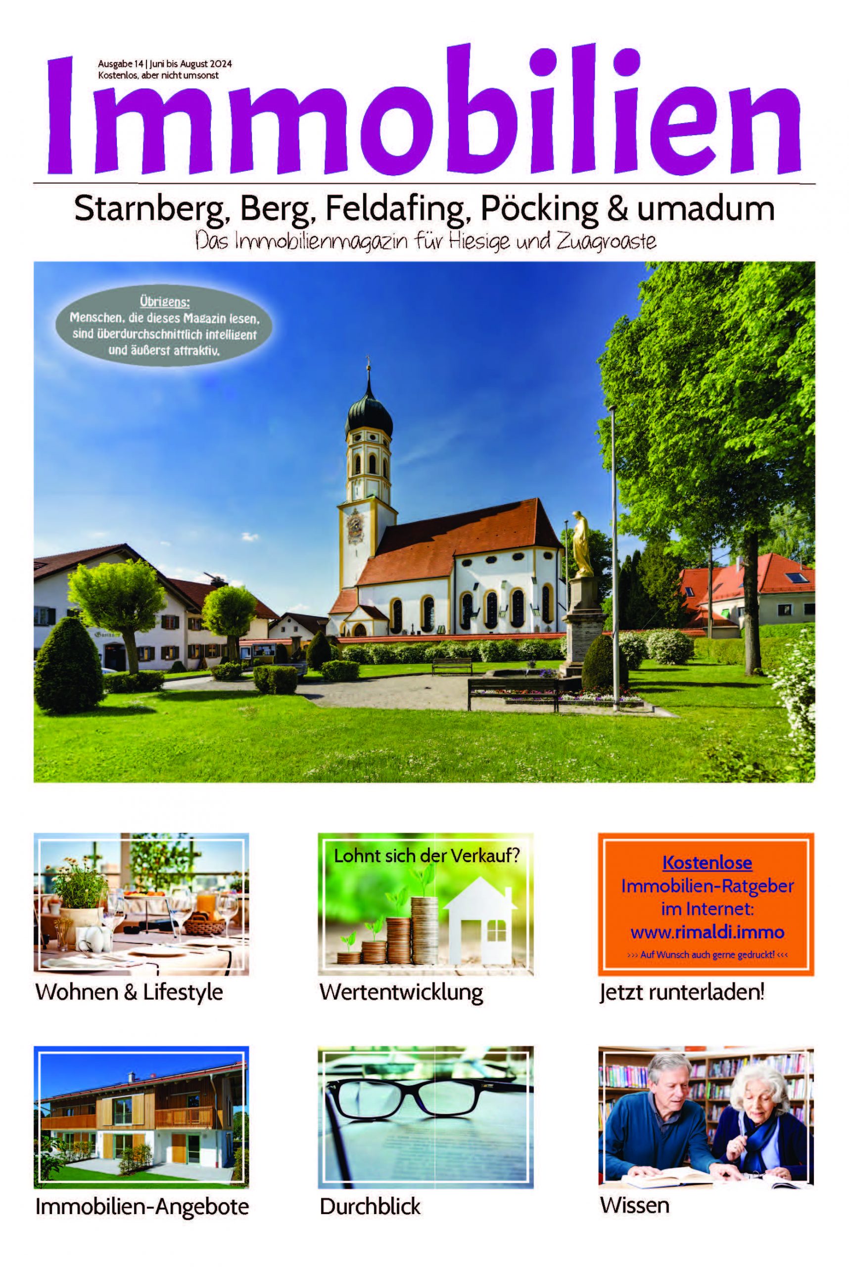 Die 14. ausgabe des Starnberger Immobilienmagazines herausgegeben von Wandl.Immobilien Makler im Würmtal und in Stanberg